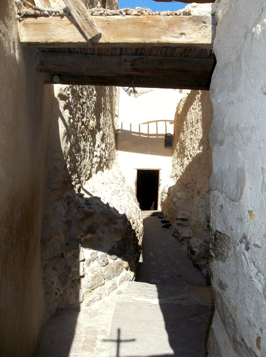 Entrance to the Cave of St. Paul (the Anchorite, of Thebes  227-342 A.D. ) Egypt